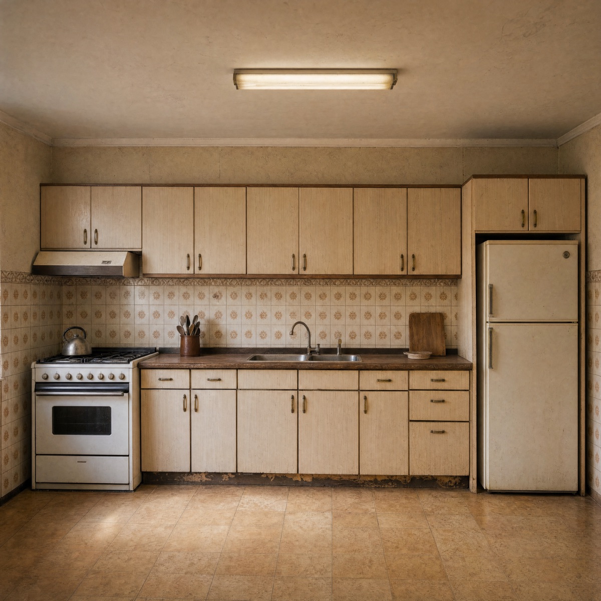Cocina antigua antes de la reforma de Grupo Kaaouach